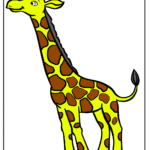 How to Draw Cartoon Giraffe Drawing